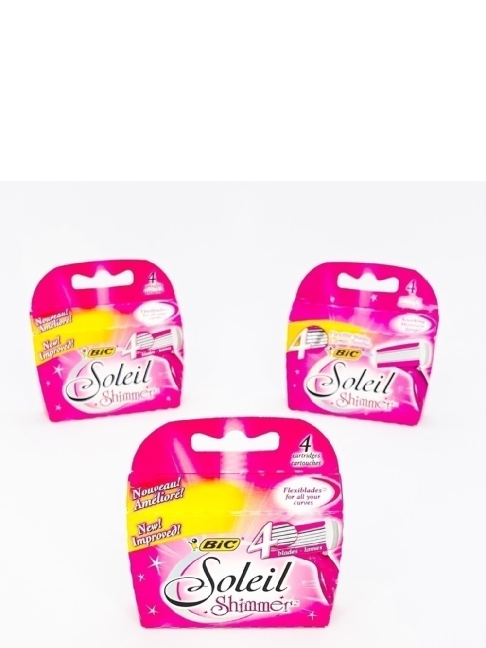 Bic Soleil Shimmer Replacement - Three Boxes New